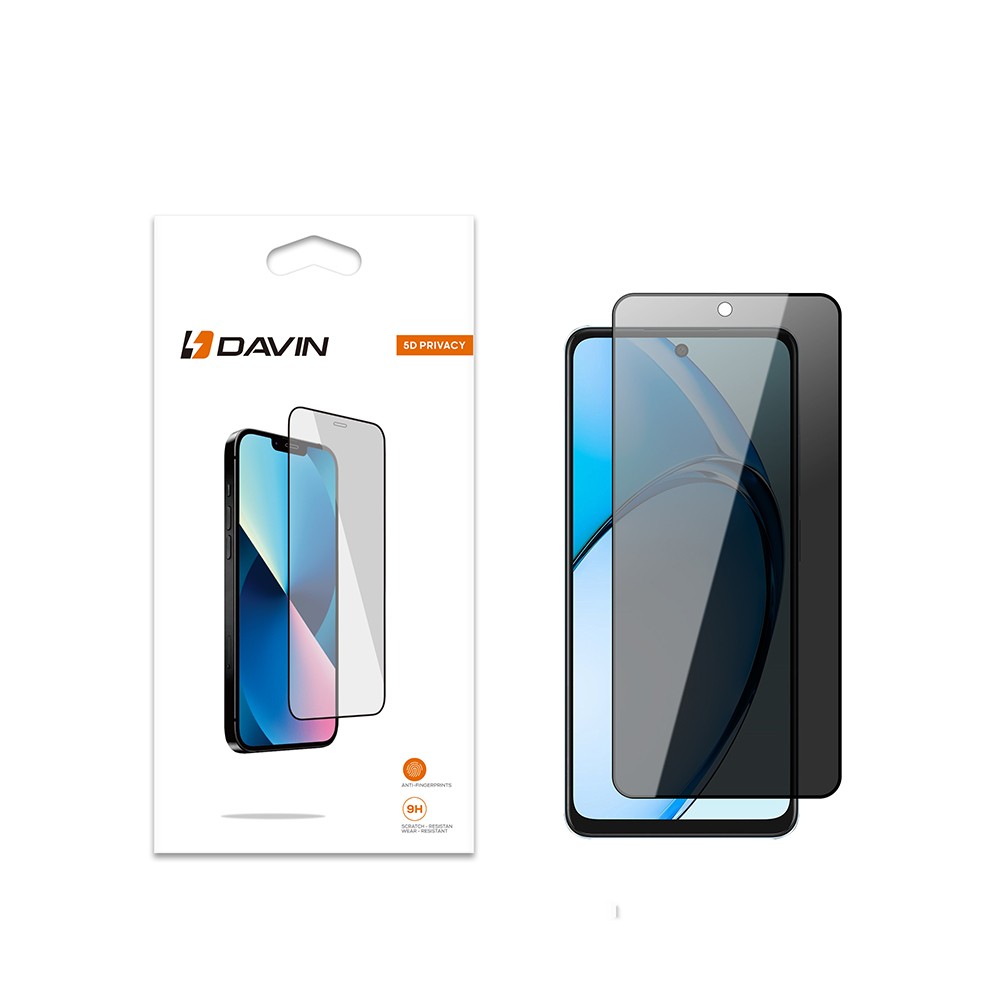 Oppo A60 Davin 5D Privacy Cam Ekran Koruyucu