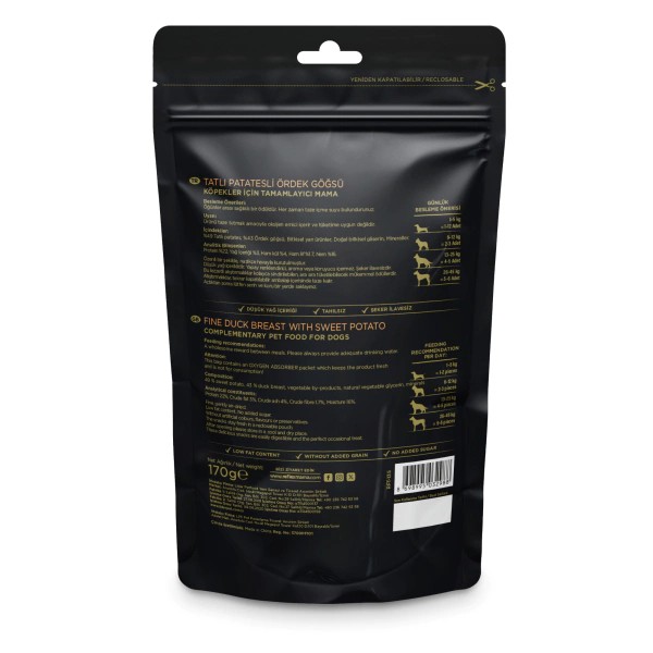 Reflex Snackies Tatlı Patatesli & Ördek Göğsü Ödül Maması 170 Gr