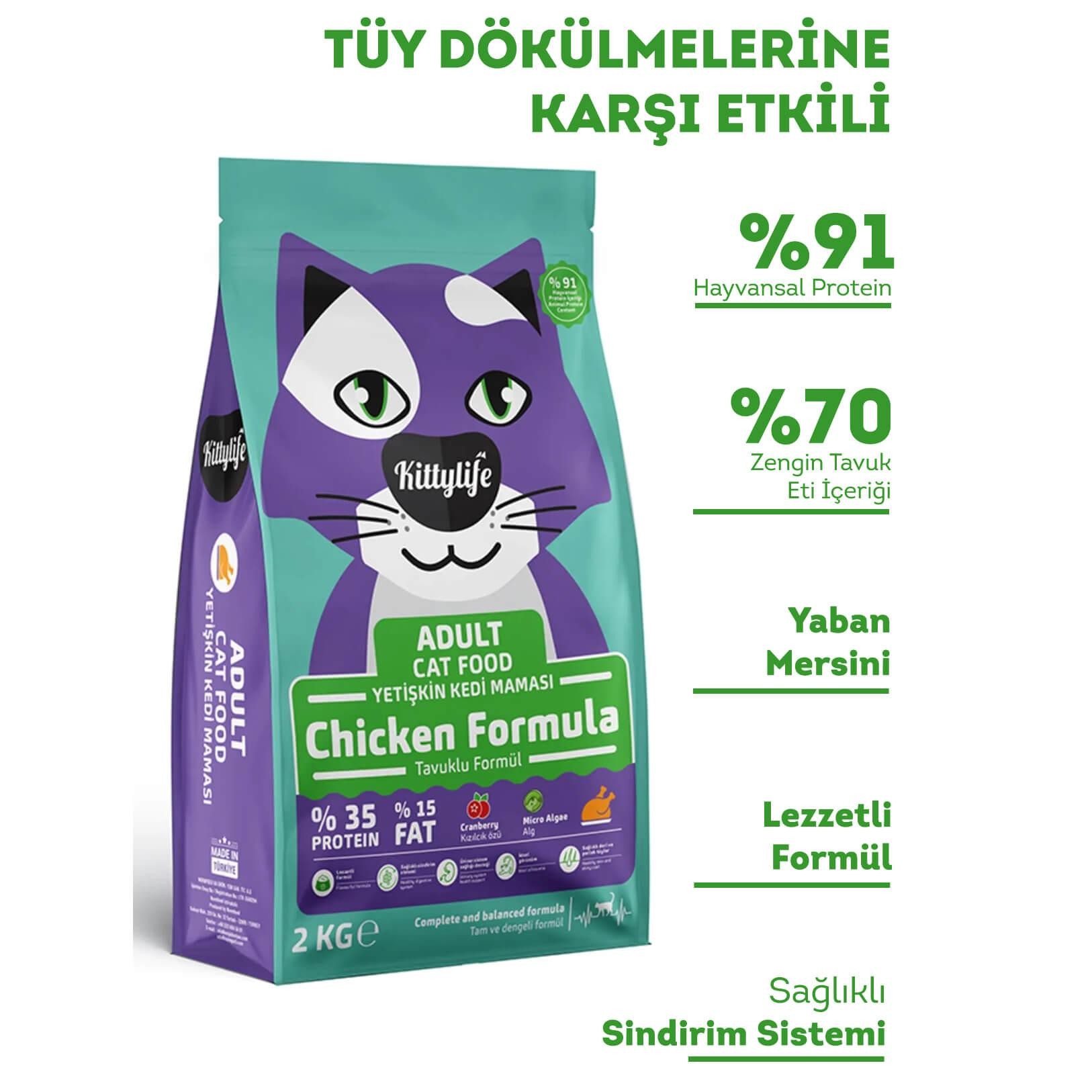 Kittylife Tavuklu Yetişkin Kedi Maması