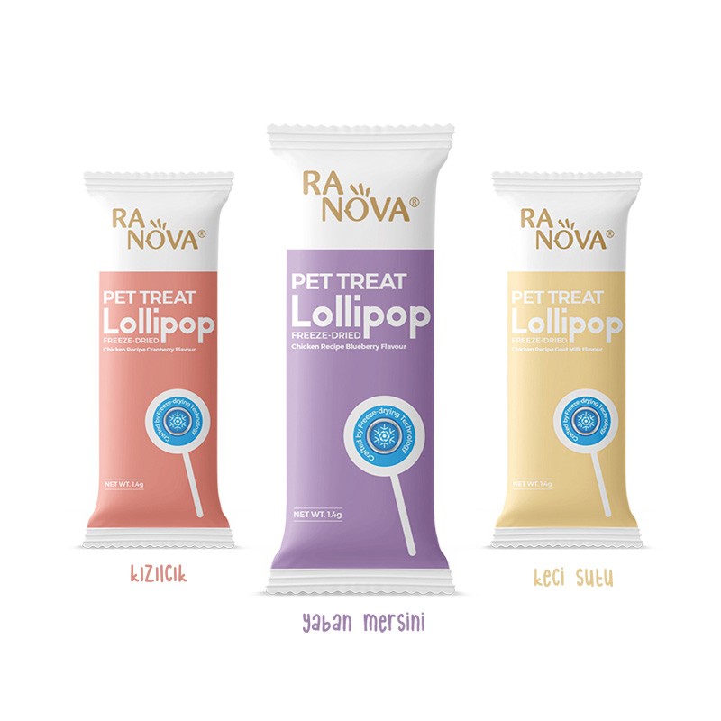 Ranova Köpekler için Karışık Lezzetli Lolipop 8 Gr x 6’lı