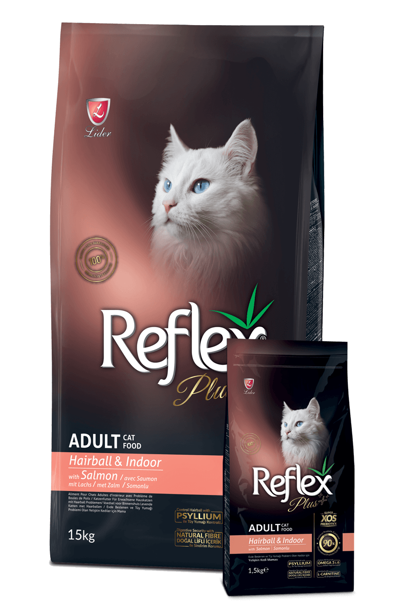 Reflex Plus Hairball Somonlu Yetişkin Kedi Maması