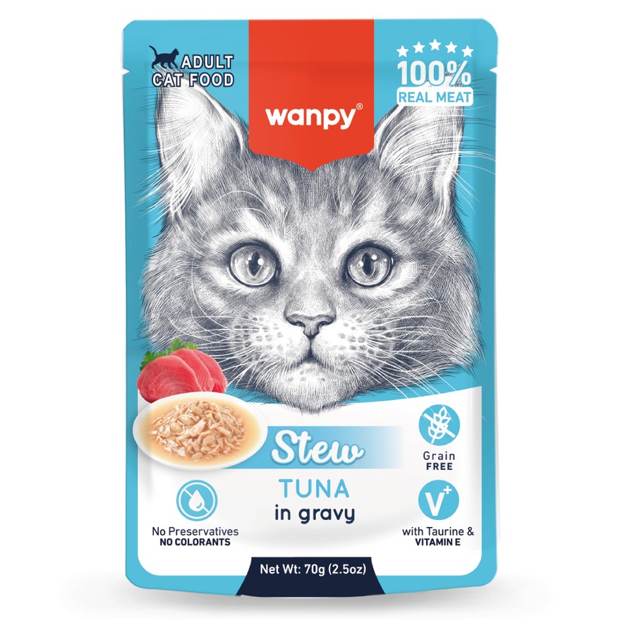 Wanpy Pouch Ton Balıklı Yaş Kedi Maması 70 gr