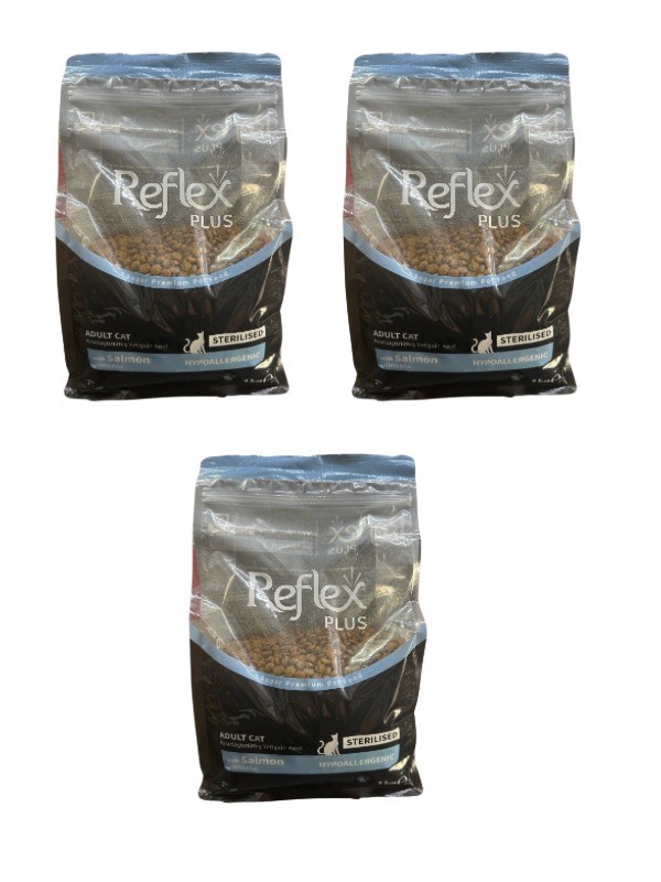 Reflex Plus Somonlu Kısırlaştırılmış Kedi Maması 1 Kgx3Adet