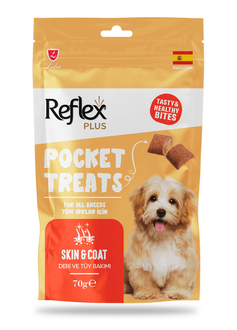 Pocket Treats Deri ve Tüy Sağlığı İçin Köpek Ödül Maması 70 Gr