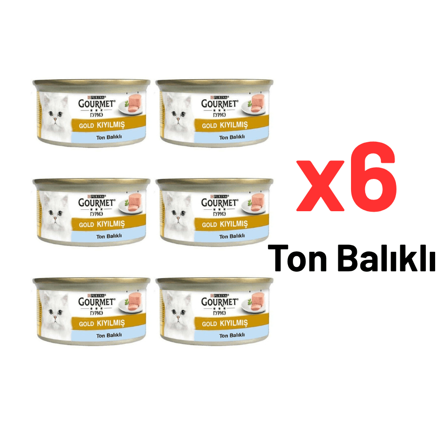 GOURMET® Gold Ton Balıklı Kıyılmış Yaş Mama 85 Gr 6'lı
