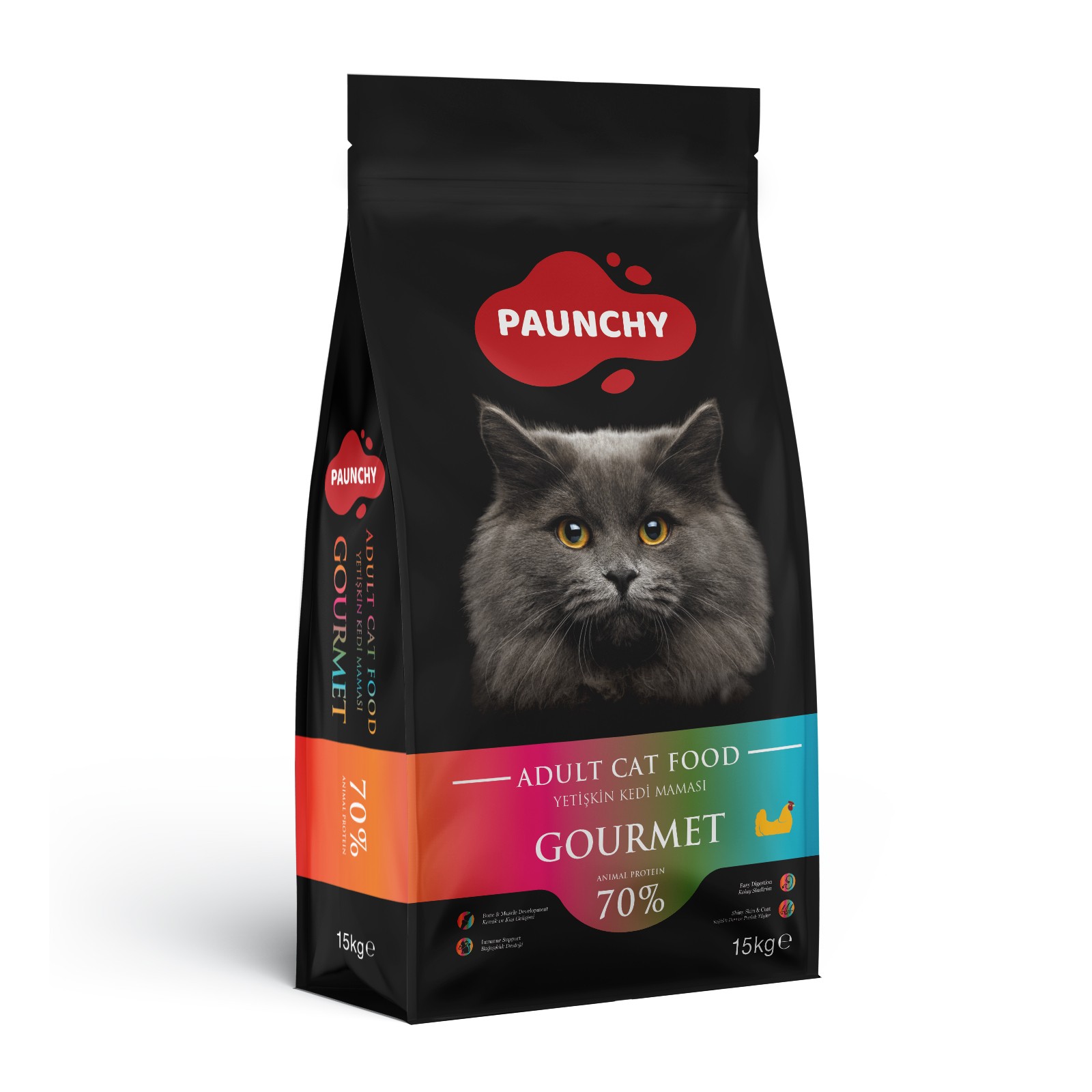 Paunchy Tavuklu Gurme Yetişkin Kedi Maması 15 Kg