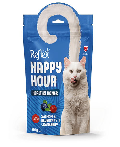 Reflex Happy Hour Sağlıklı Kemikler için Destekleyici Kedi Ödül Maması 60 Gr