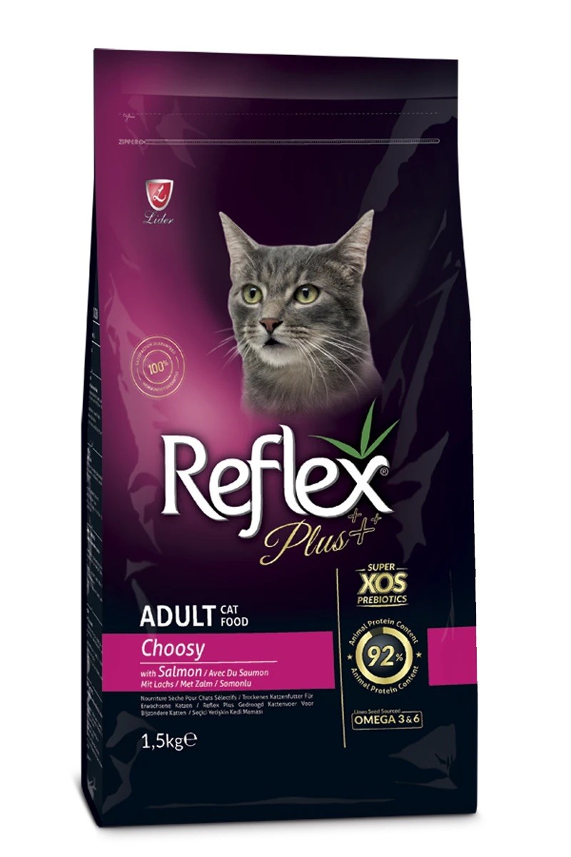 Reflex Plus Choosy Somonlu Yetişkin Kedi Maması 1,5 Kg