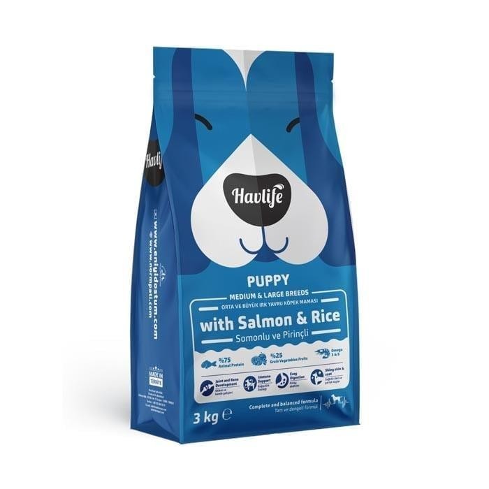 Havlife Somonlu Orta ve Büyük Irk Yavru Köpek Maması