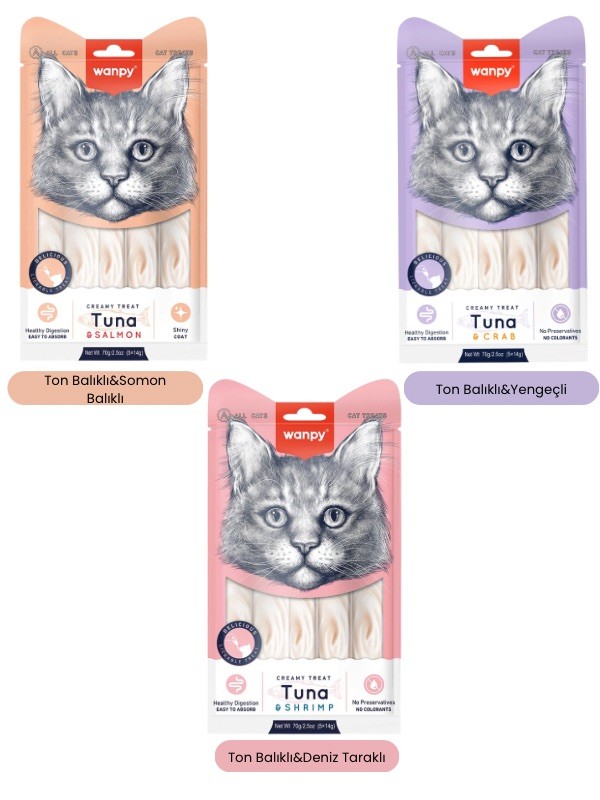 Wanpy Tuna Balıklı Karışık 3'lü Set