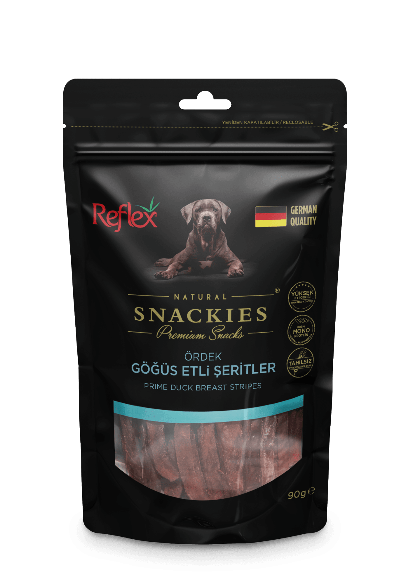 Reflex Snackies Ördek Göğüs Etli Şeritler 90 gr