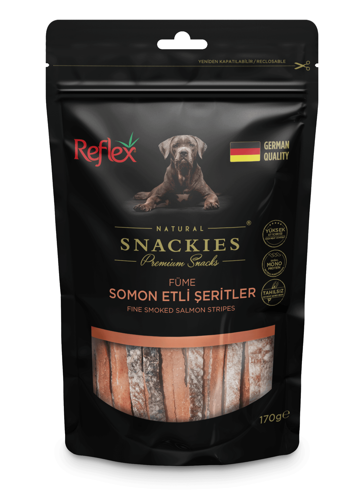 Reflex Snackies Füme Somon Etli Şeritler 170 Gr