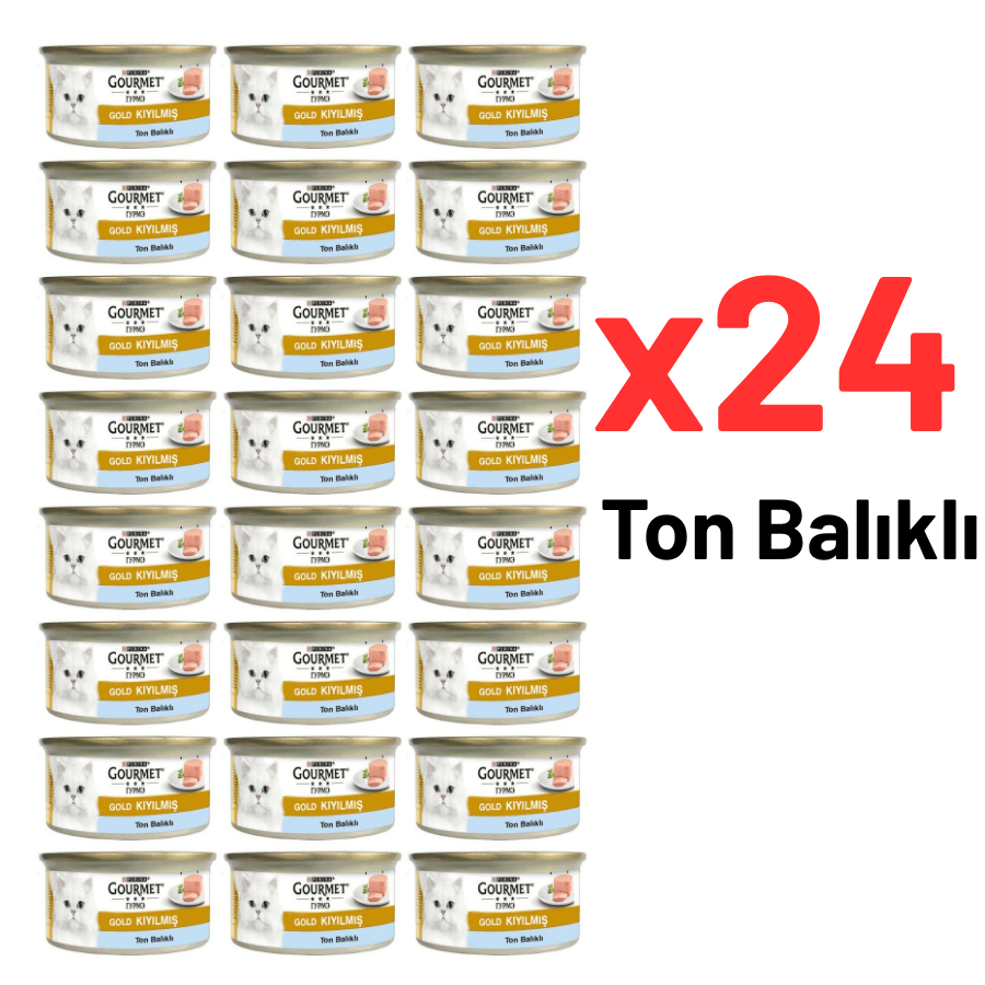 GOURMET® Gold Ton Balıklı Kıyılmış Yaş Mama 85 Gr 24'lü