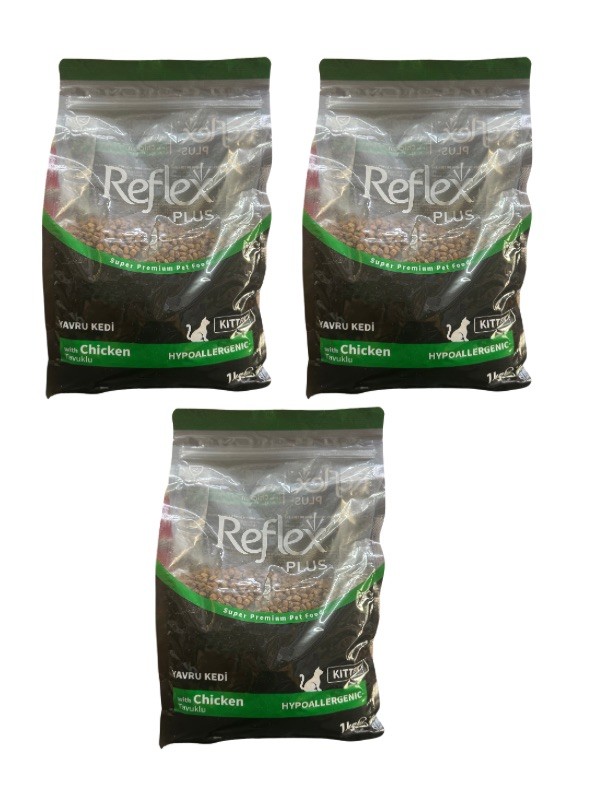 Reflex Plus Tavuklu Yavru Kedi Maması 1 Kgx3Adet