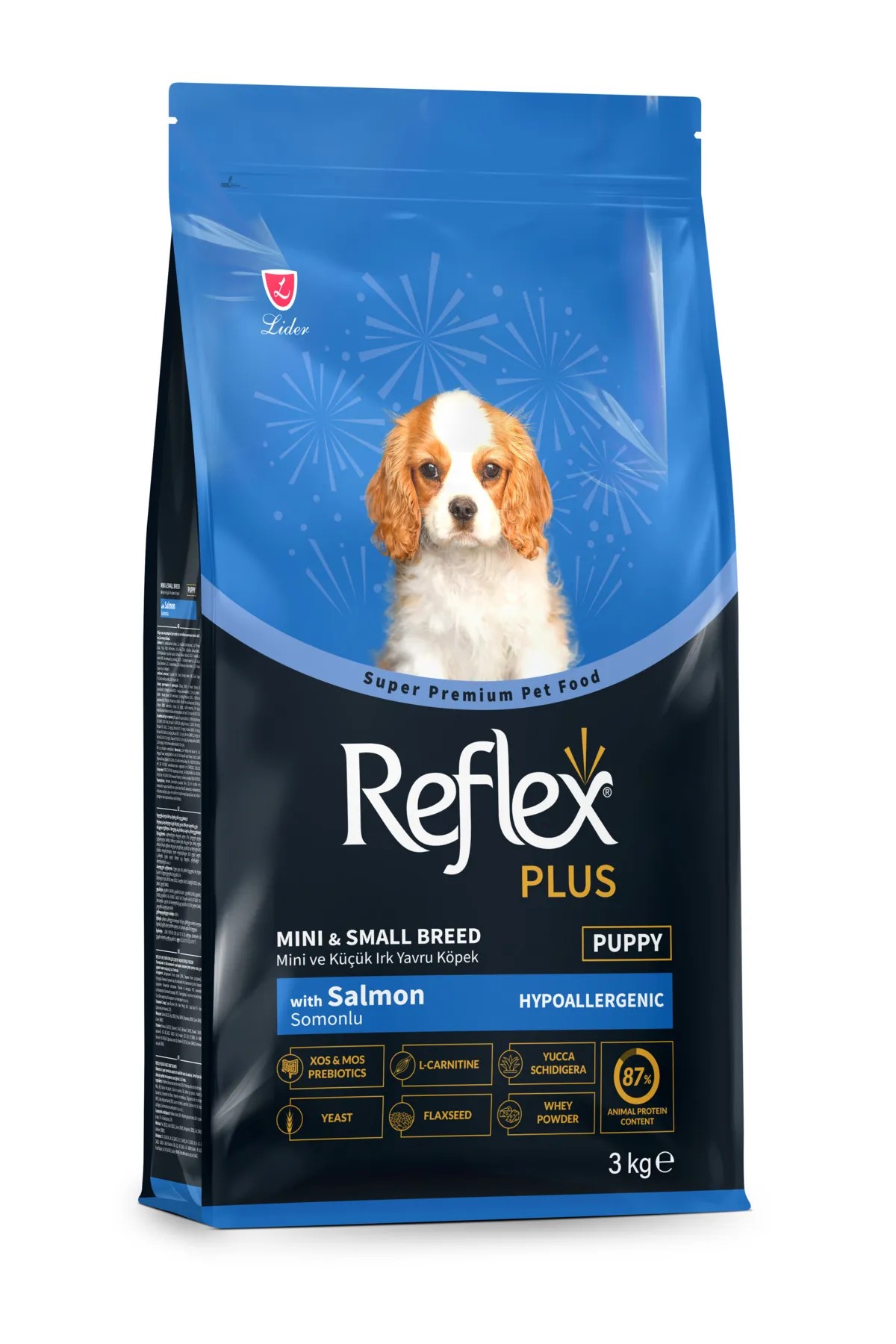 Reflex Plus Somonlu Mini ve Küçük Irk Yavru Köpek Maması 3 kg