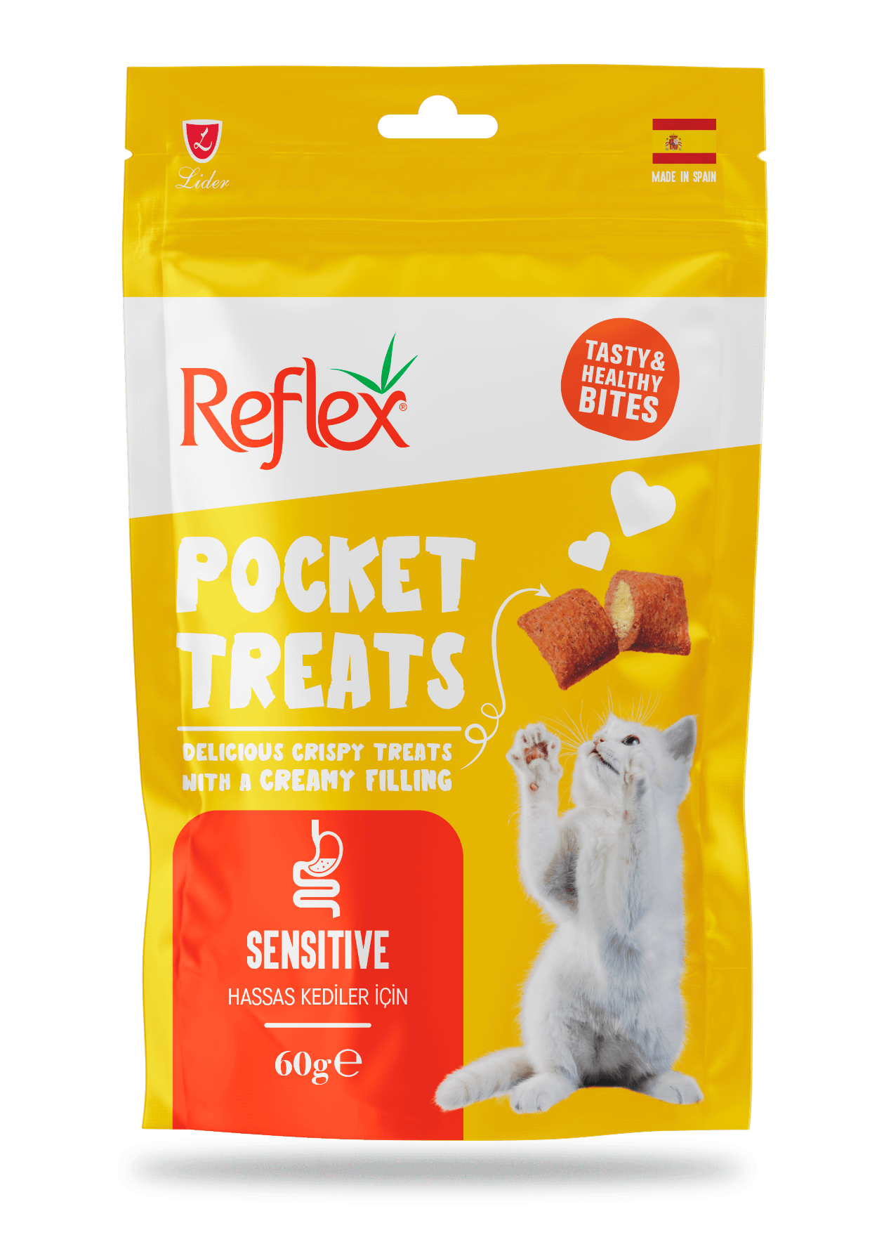 Reflex Pocket Treats / Hassas Kediler İçin Kedi Ödül Maması 60 Gr