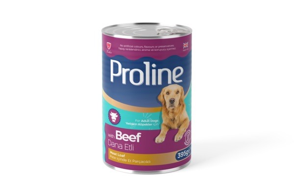 Proline Dana Etli Pate İçinde Et Parçacıklı Yetişkin Konserve Köpek Maması 400gr