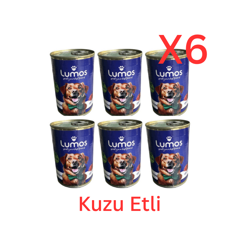 Lumos Yetişkin Köpek Kuzu Etli Konserve 6'lı