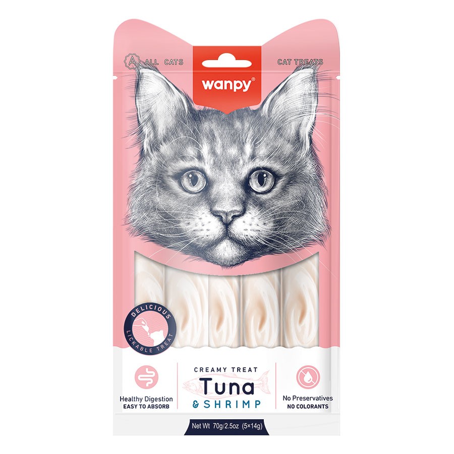 Wanpy Ton & Karides Krema Kedi Ödülü 5 x 14 Gr