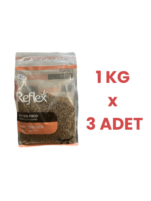 Reflex Tavuklu Ve Pirinçli Yavru Kedi Maması 1 KGx3Adet