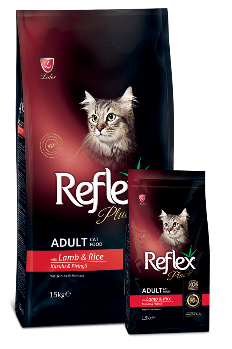 Reflex Plus Kuzu Etli ve Pirinçli Yetişkin Kedi Maması