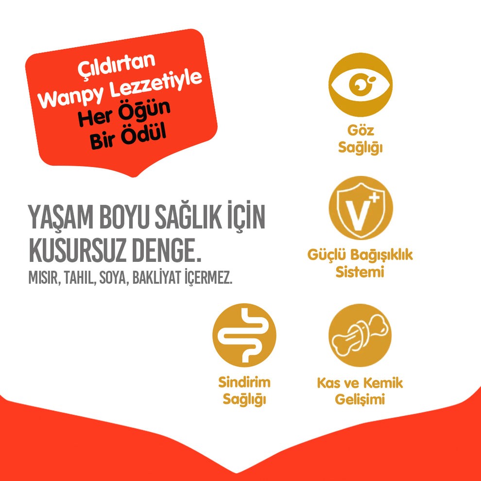 Wanpy Tahılsız Tavuklu Yetişkin Kedi Maması 1.5kg 