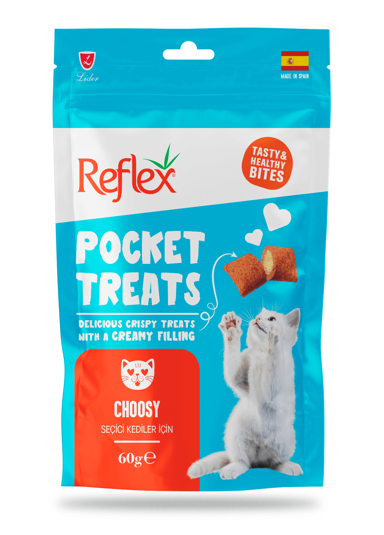 Reflex Pocket Treats / Seçiçi Kediler İçin Kedi Ödül Maması 60 Gr