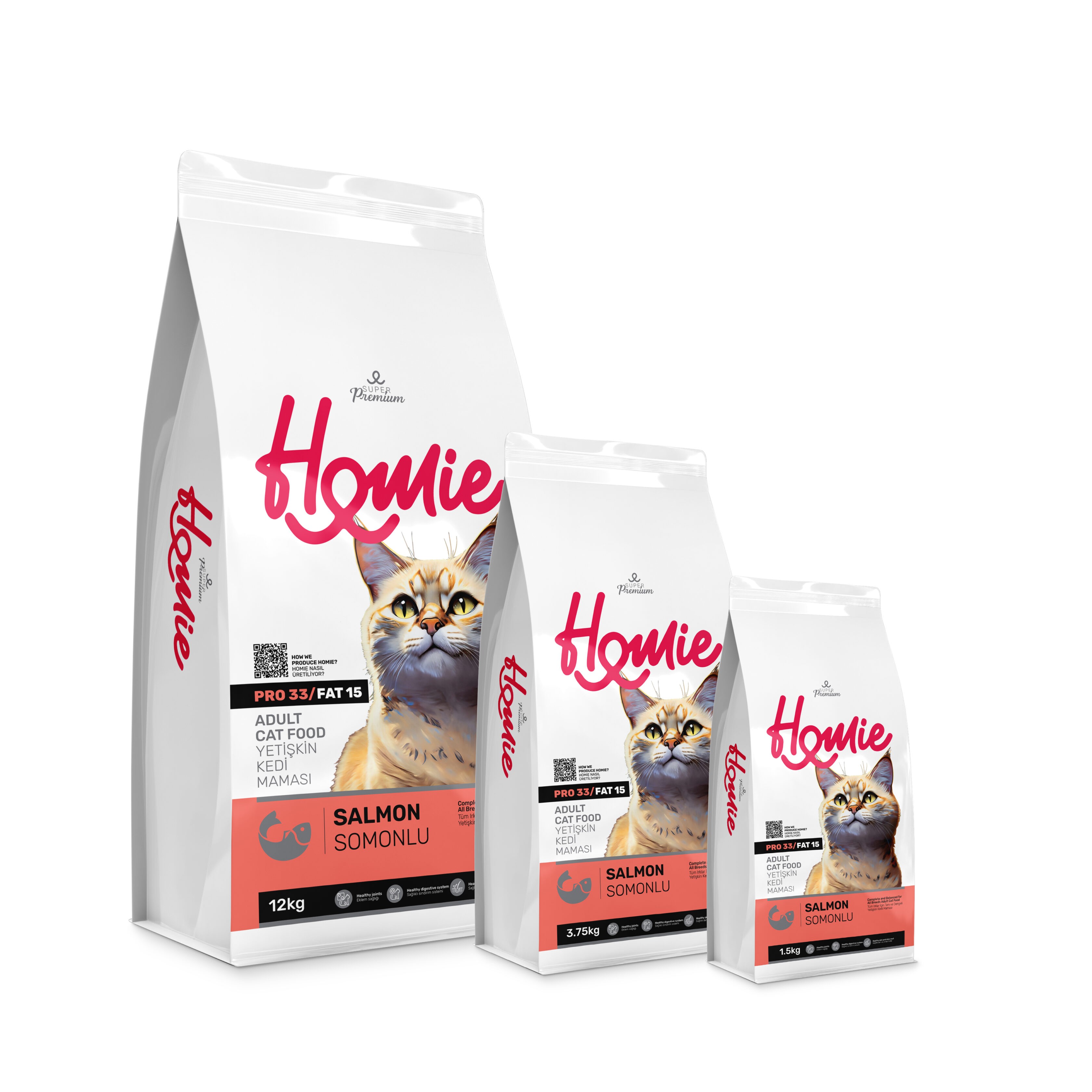 Homie Somonlu Yetişkin Kedi Maması 3,75 Kg