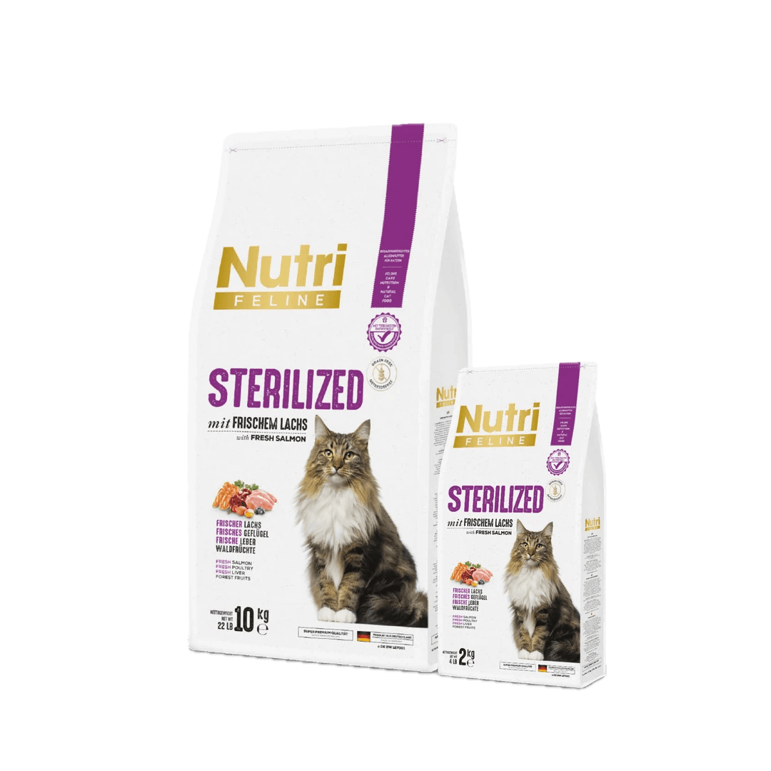 Nutri Feline Somonlu Tahılsız Kısırlaştırılmış Kedi Maması 2 kg