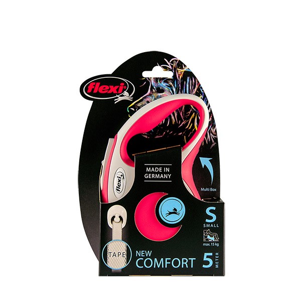 Flexi New Comfort Otomatik Şerit Gezdirme Small 5 Metre - Kırmızı