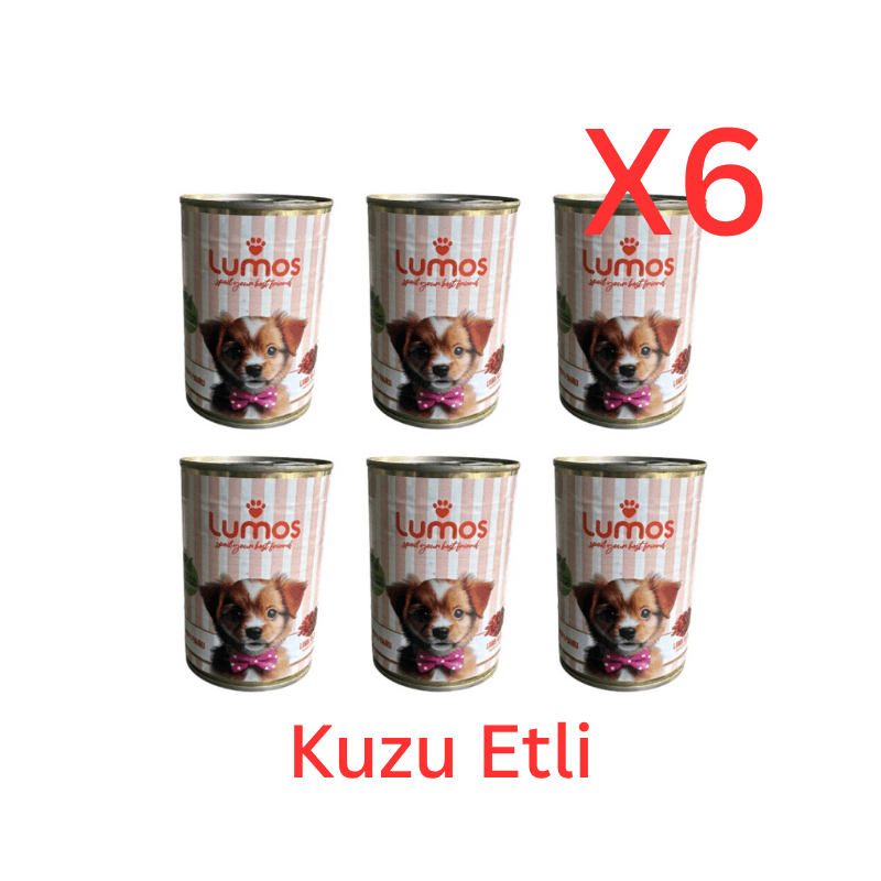Lumos Yavru Köpek Kuzu Etli Konserve 6'lı