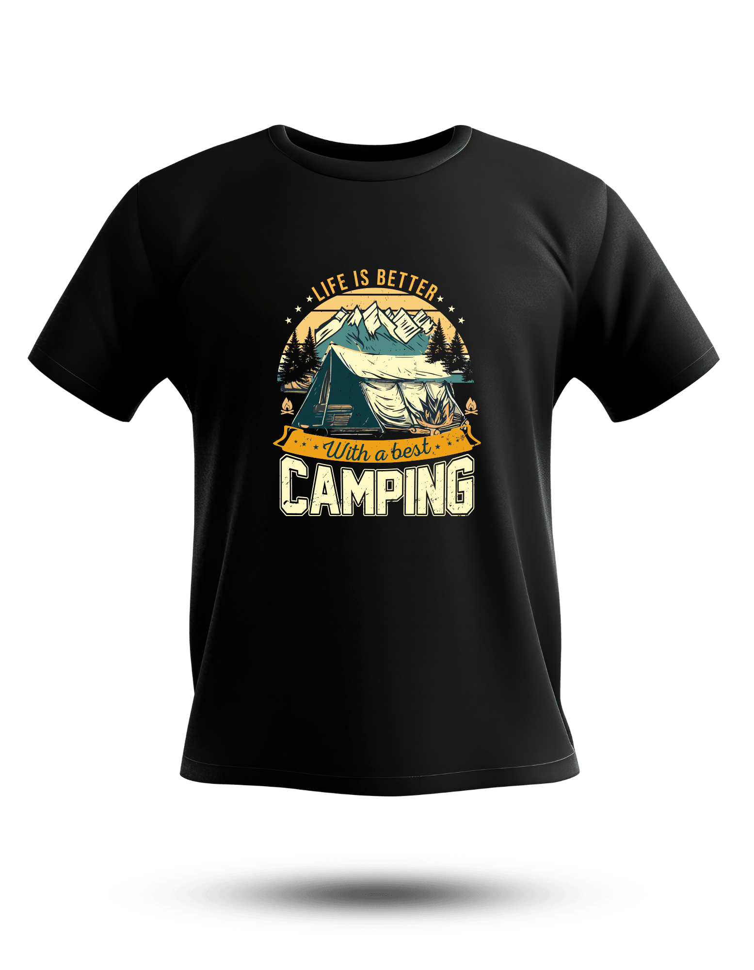 Life is Better With a Best Camping - T-Shirt