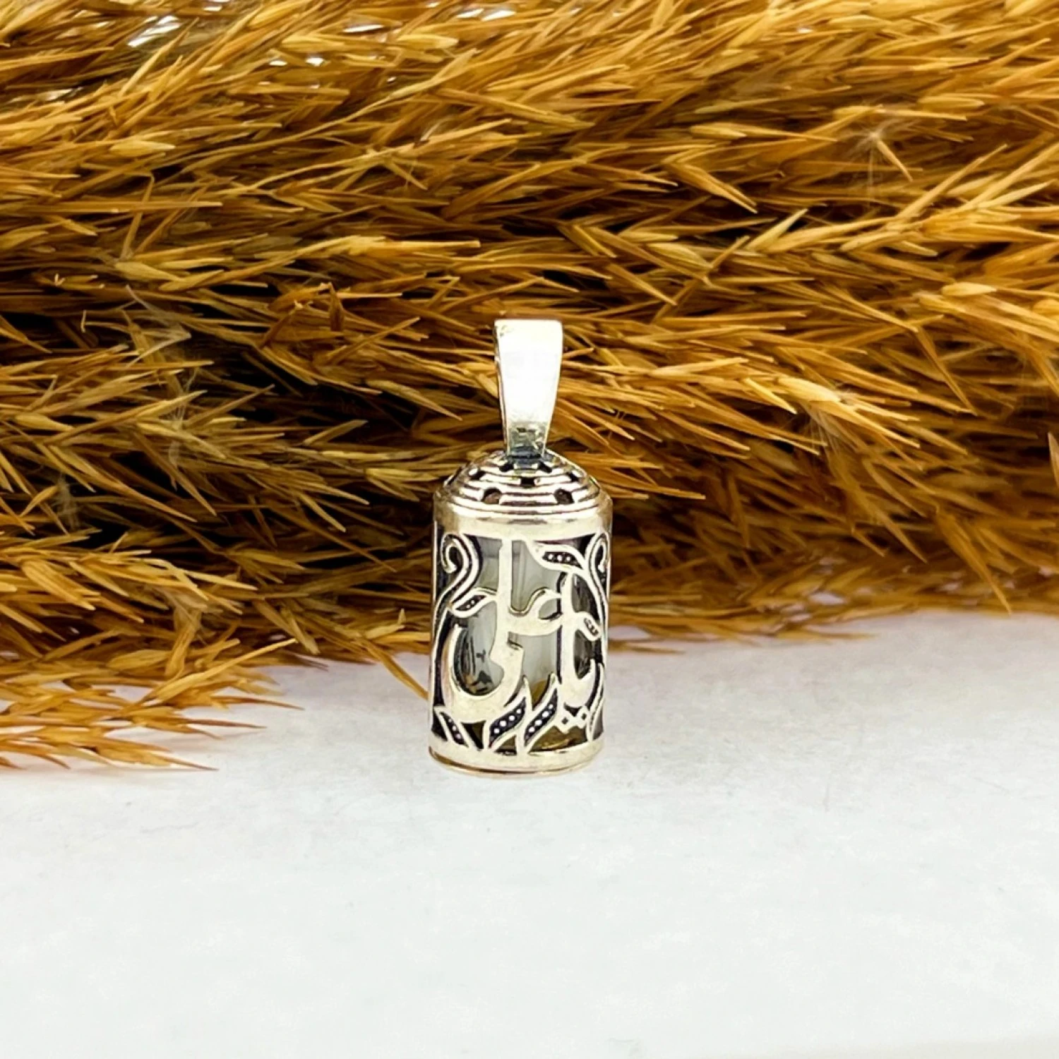 925 AYAR GÜMÜŞ HZ.ALİ YAZILI CEVŞEN KOLYE