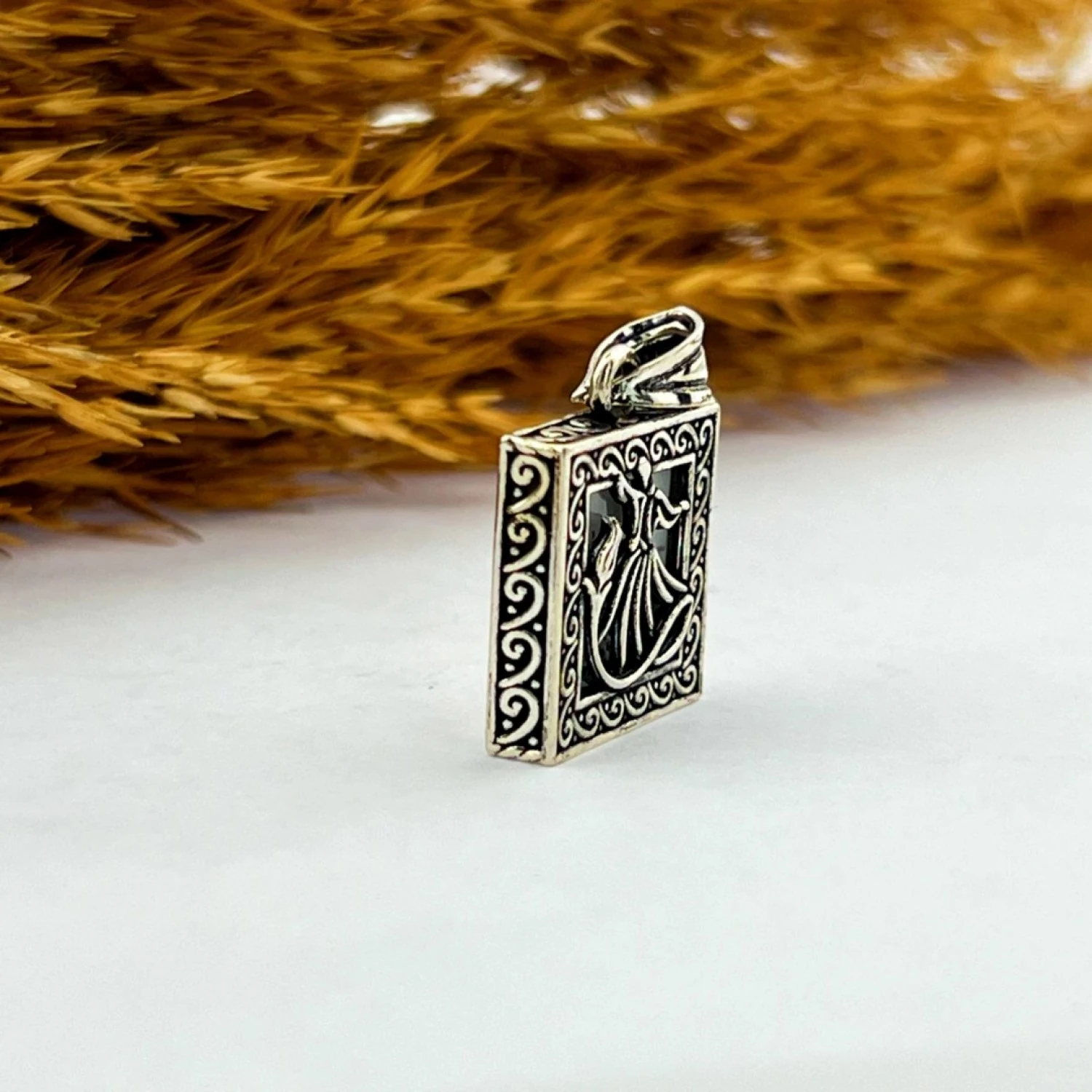 925 AYAR MEVLANA TASARIM GÜMÜŞ CEVŞEN KOLYE