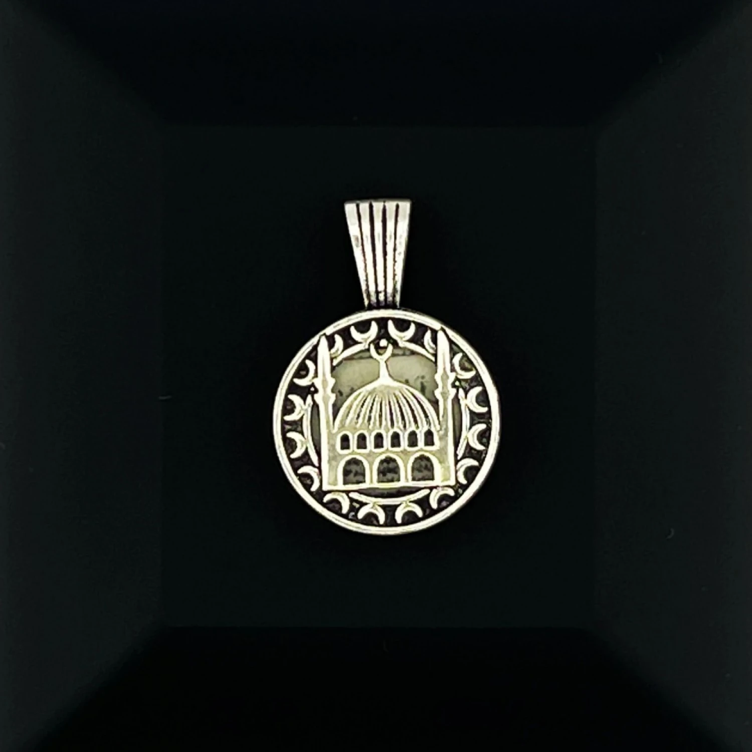 925 AYAR GÜMÜŞ CAMİ TASARIM CEVŞEN KOLYE