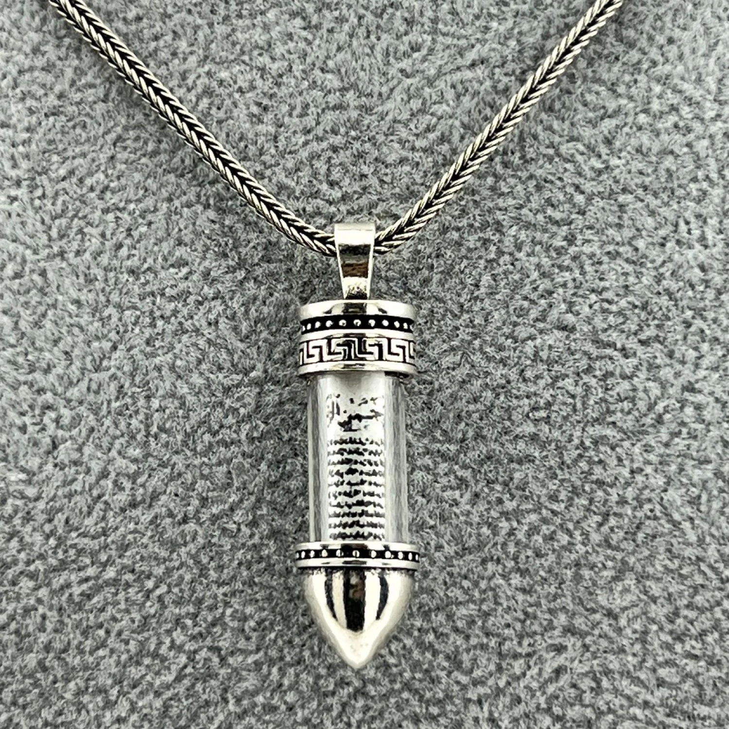 925 AYAR GÜMÜŞ MERMİ TASARIM CEVŞEN KOLYE