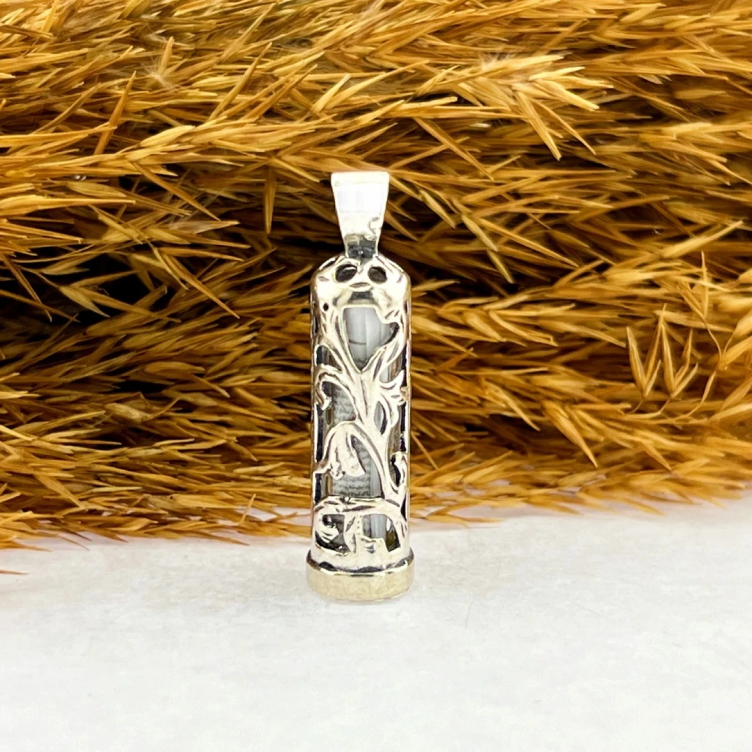 ÇİCEK TASARIM 925 AYAR GÜMÜŞ CEVŞEN KOLYE