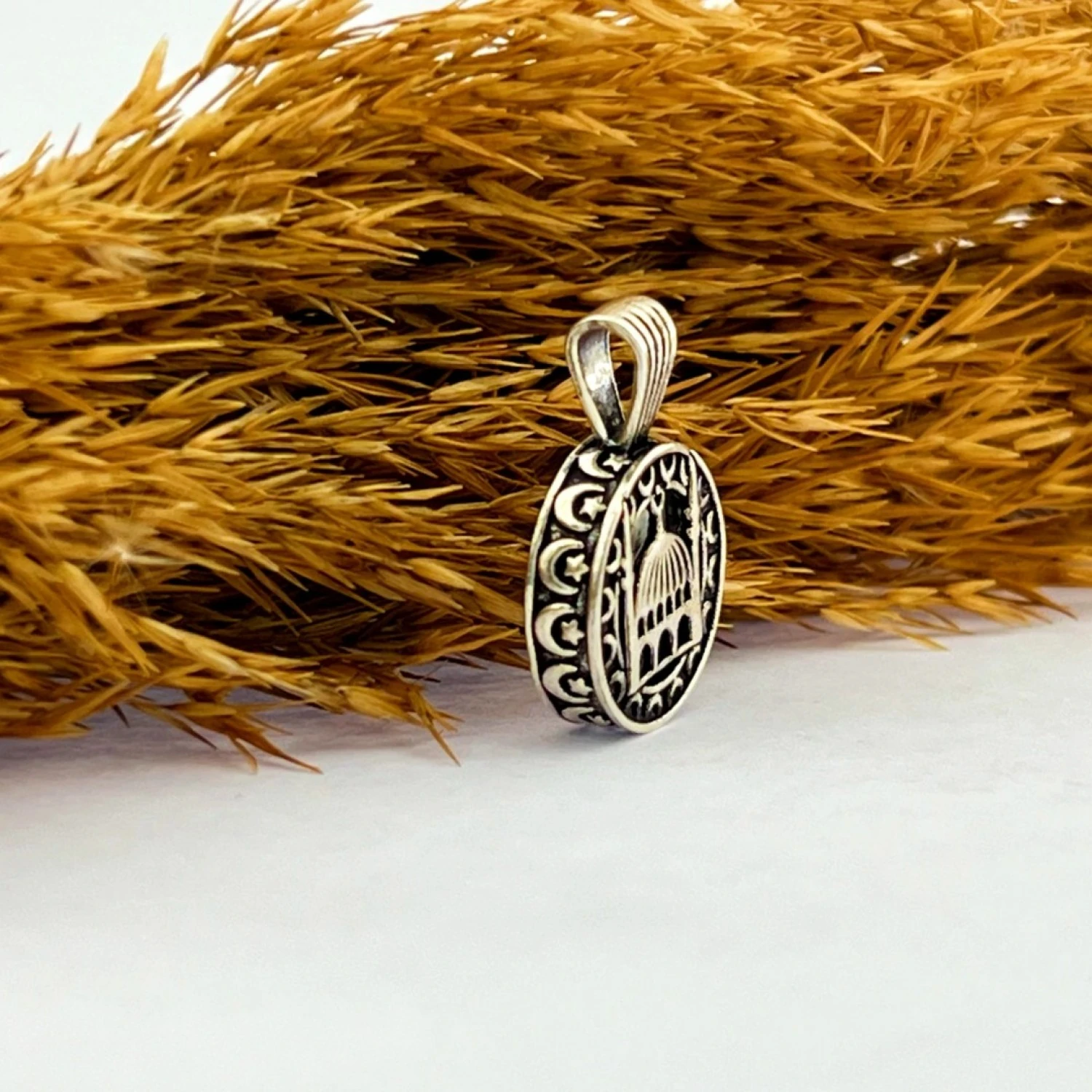 925 AYAR GÜMÜŞ CAMİ TASARIM CEVŞEN KOLYE
