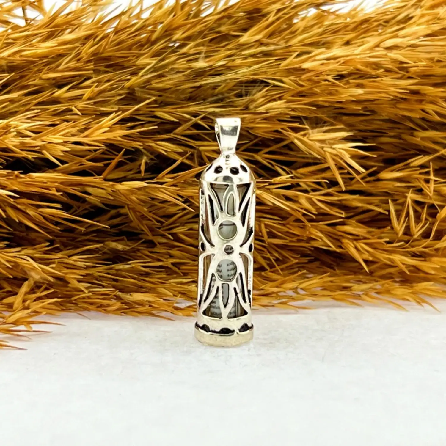 925 AYAR GÜMÜŞ KELEBEK TASARIM CEVŞEN KOLYE