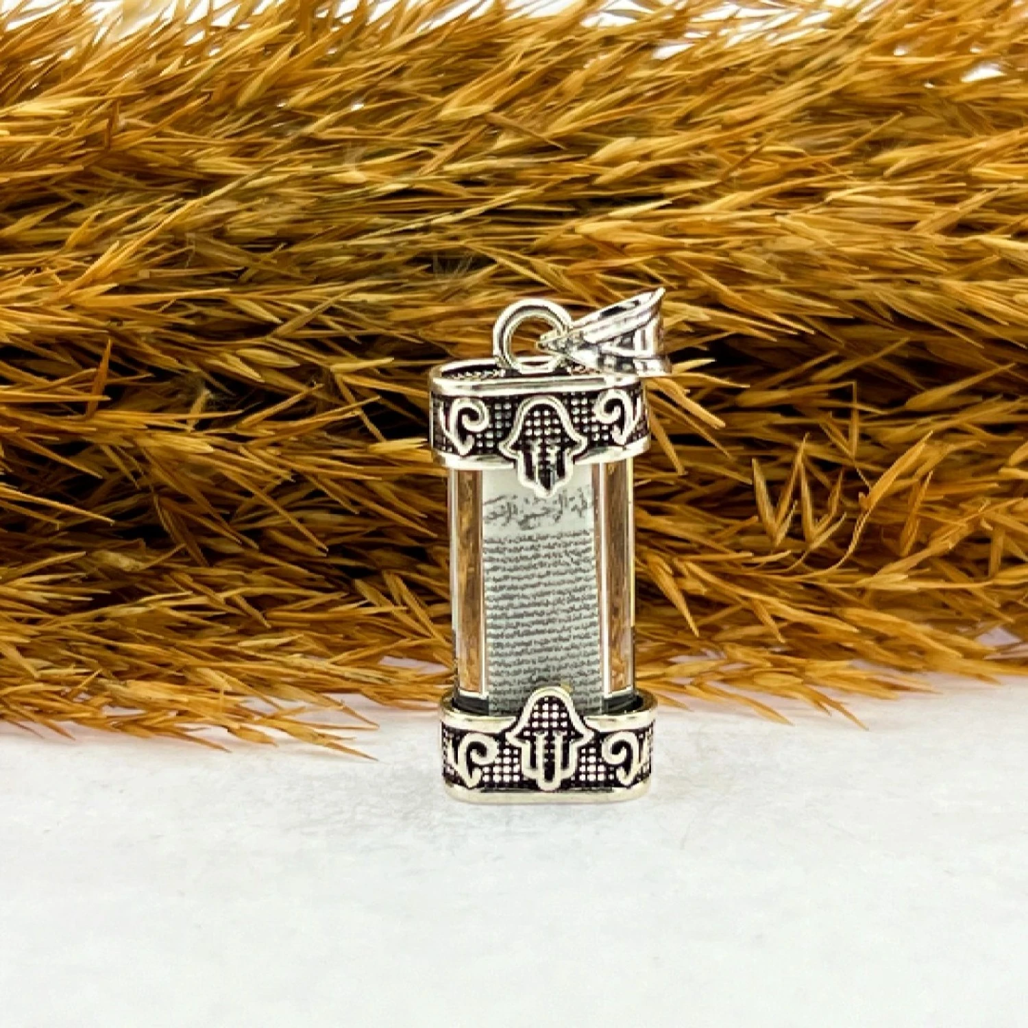 Fatmanın Eli 925 Ayar Gümüş Cevşen Kolye