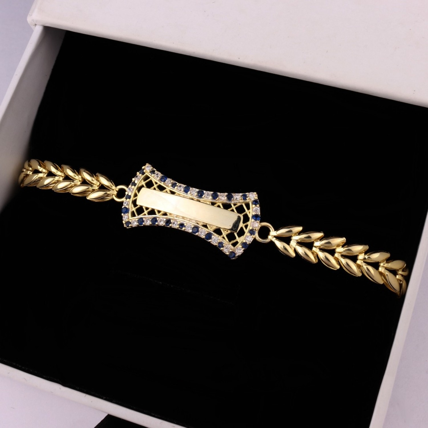 925 AYAR İSİM YAZILABİLİR UNİSEX GOLD GÜMÜŞ BİLEKLİK