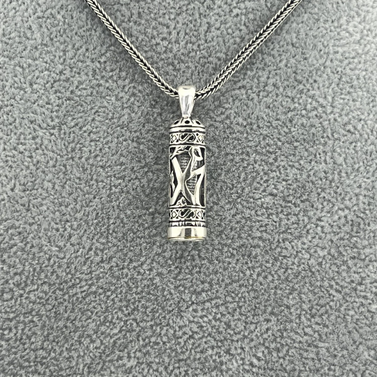 Arapça "Muhammed" Yazılı 925 Ayar Cevşen Kolye