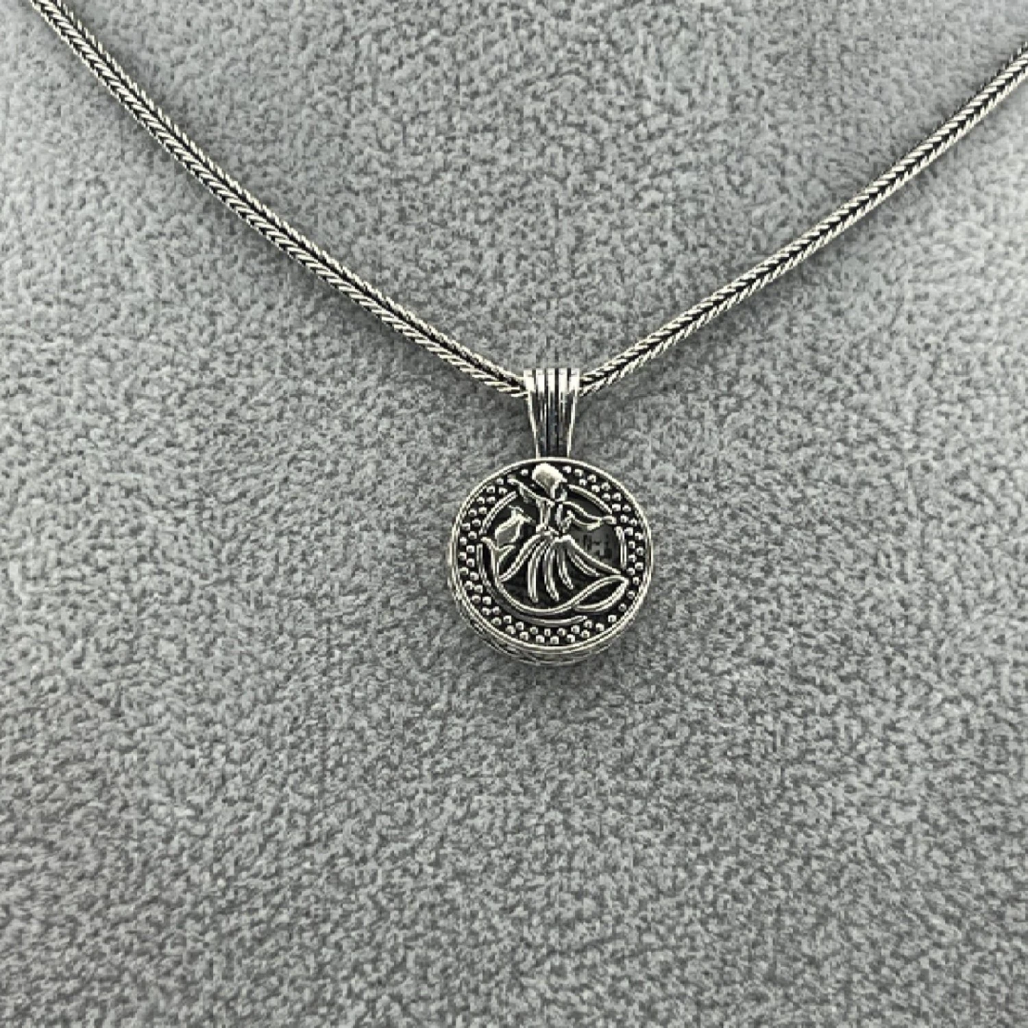 925 AYAR MEVLANA TASARIM GÜMÜŞ CEVŞEN KOLYE