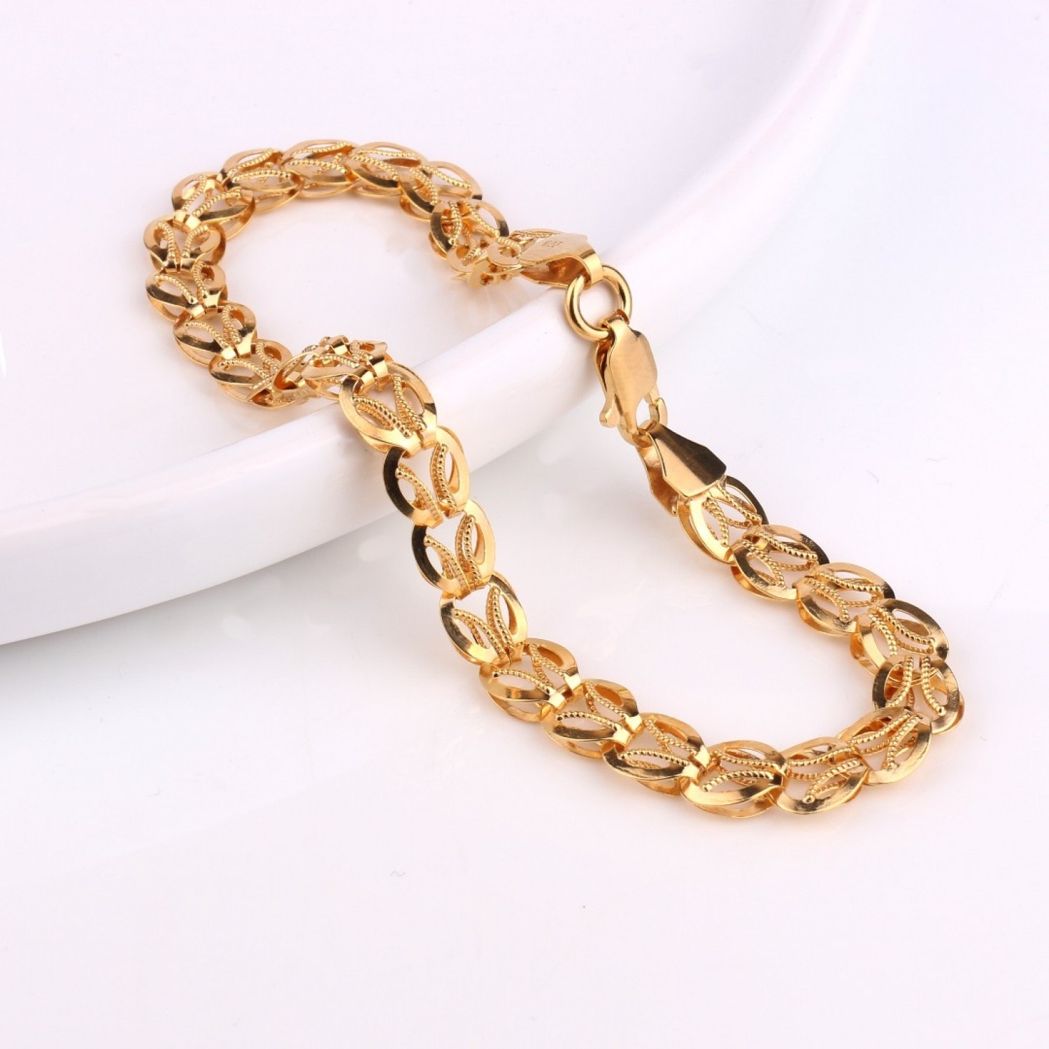 925 AYAR GOLD UNİSEX GÜMÜŞ BİLEKLİK
