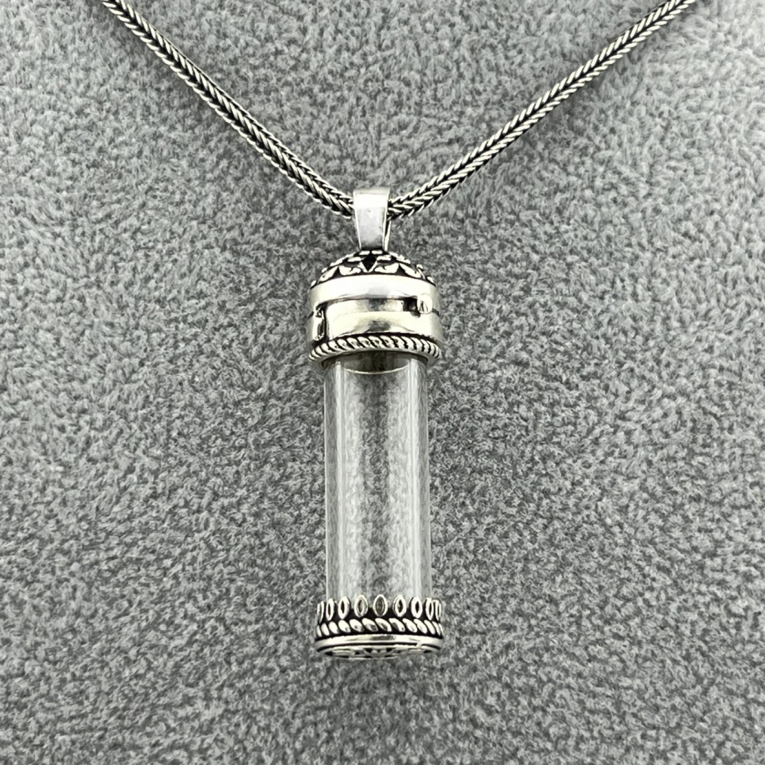 925 Ayar Gümüş Kolye Açılır Kapanır Özel Tasarım