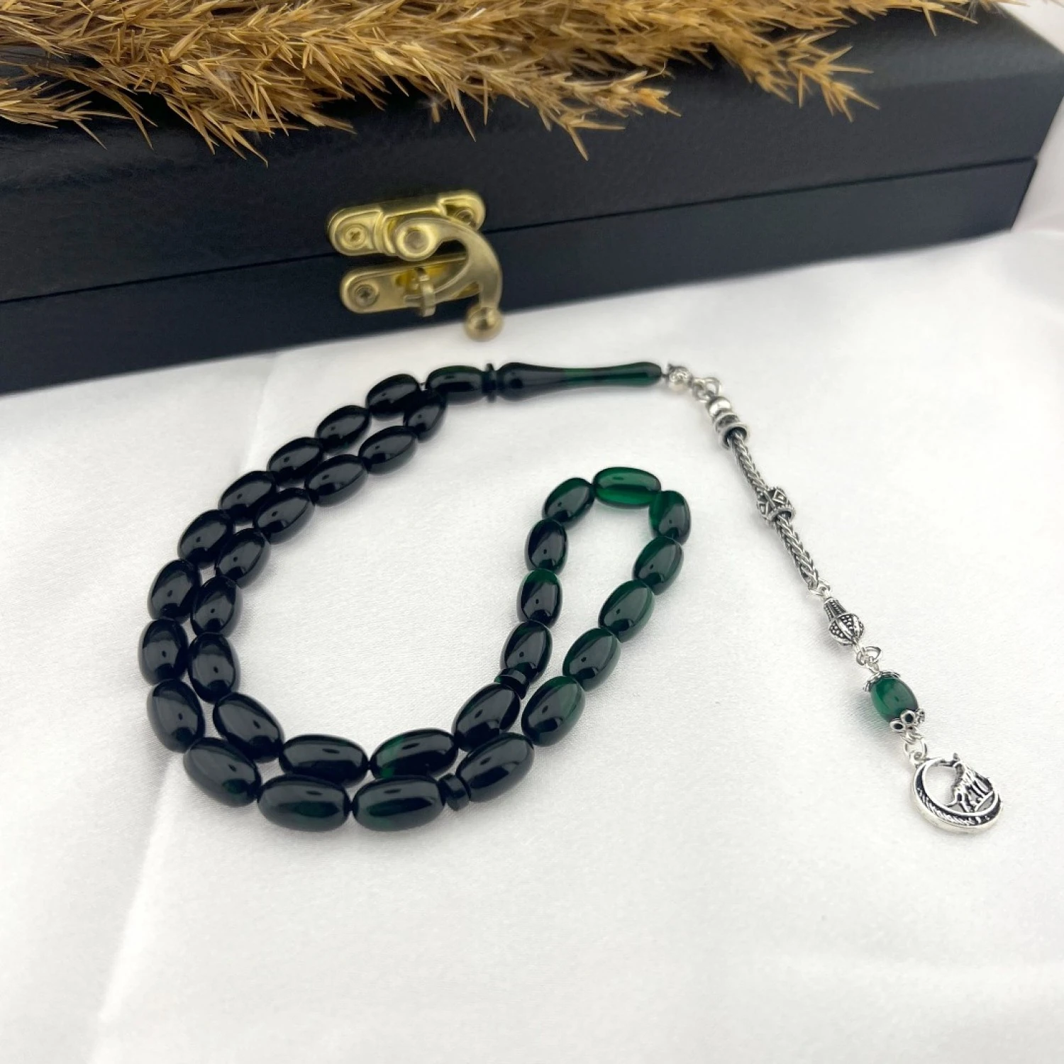 925 AYAR GÜMÜŞ ARPA KESİM YEŞİL TEKLİ HİLAL KURT PÜSKÜL ATEŞ KEHRİBAR TESBİH