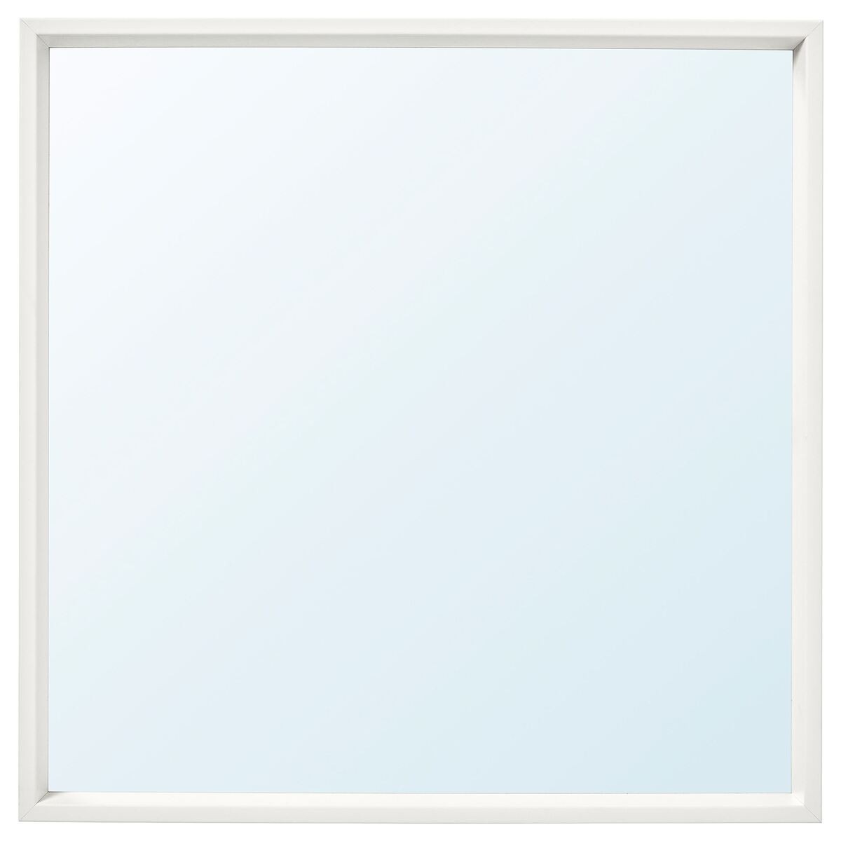 Duvar aynası, beyaz, 65x65 cm