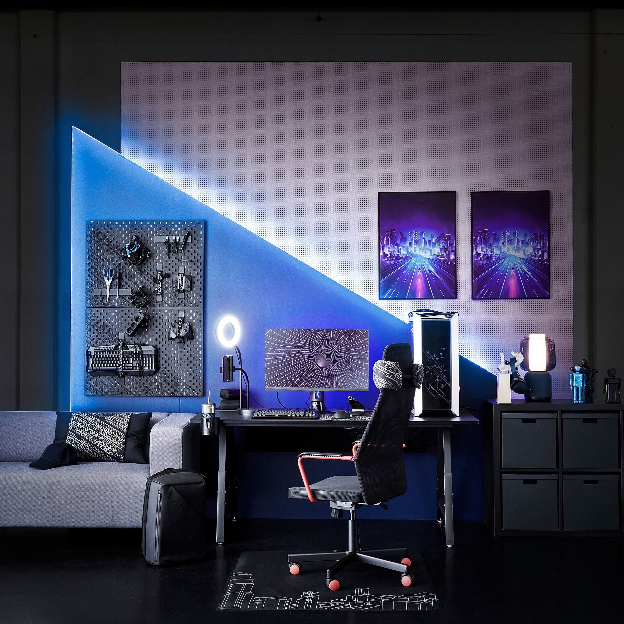 LED'li aydınlatma şeridi, çok renkli, 3 m