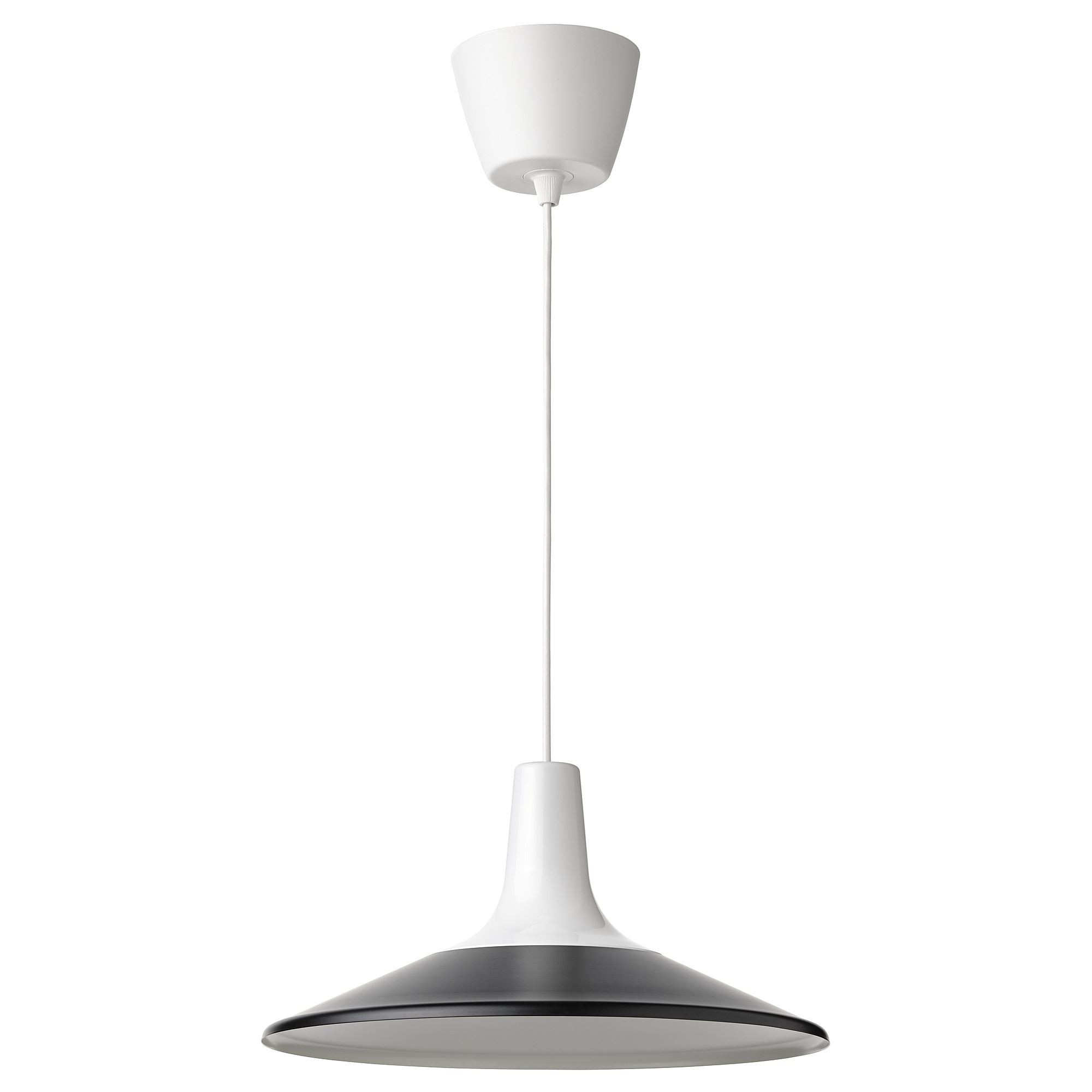 Sarkıt lamba, beyaz-siyah, 38 cm