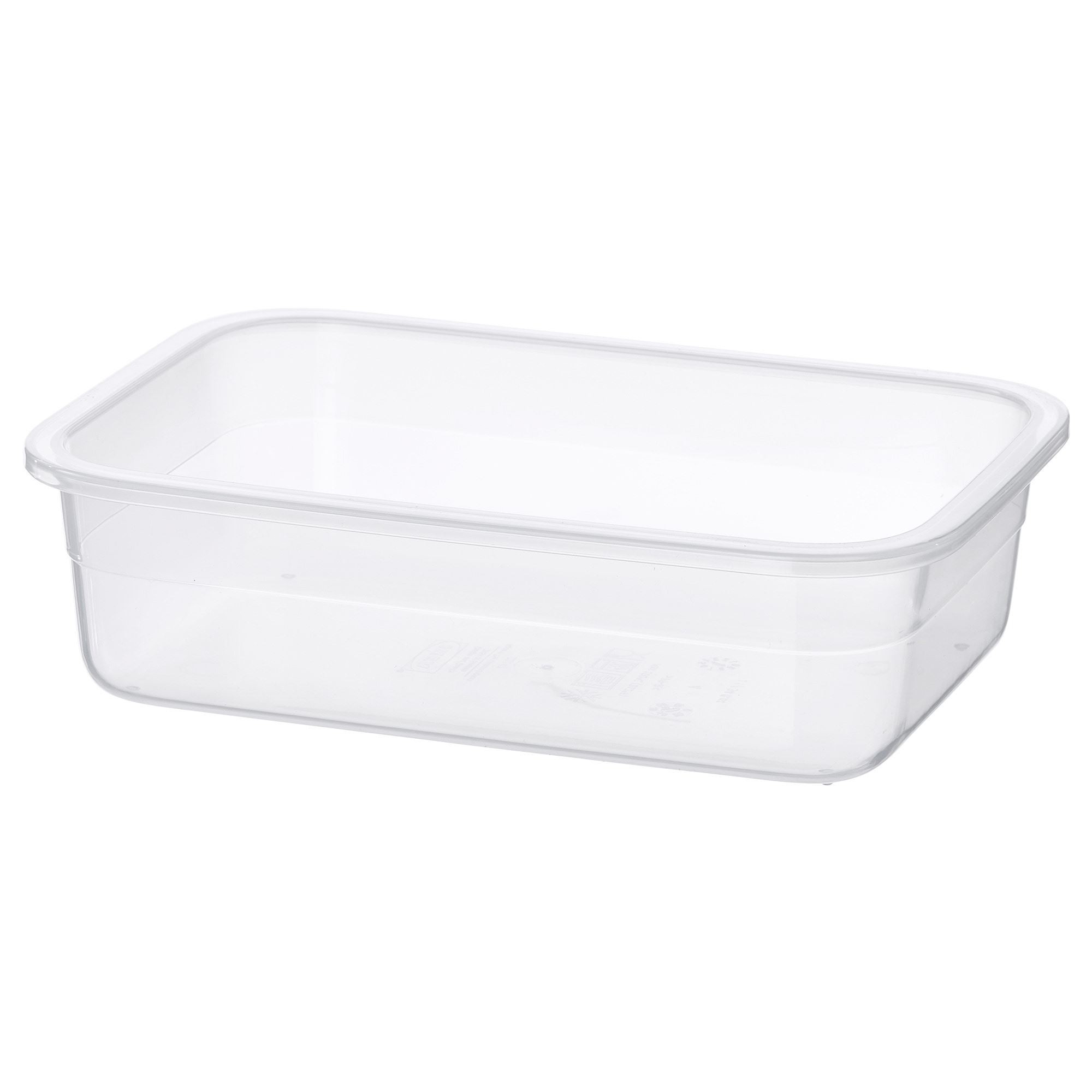 Plastik saklama kabı, plastik, 1 lt, dikdörtgen